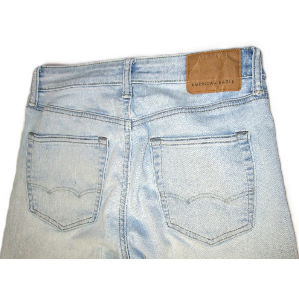 American Eagle Men's Next Level Flex Jeans Light Wash Stretch Denim 29x29 inches - Picture 4 of 6